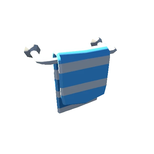housepack_towels_towelBar_with_towel_1 Blue